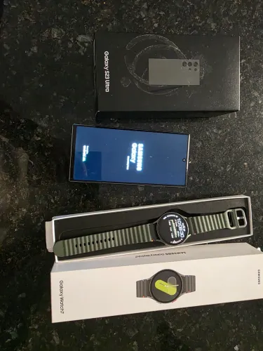 S23 ultra 3 Galaxy (trocar tela)+ smartwatch watch7