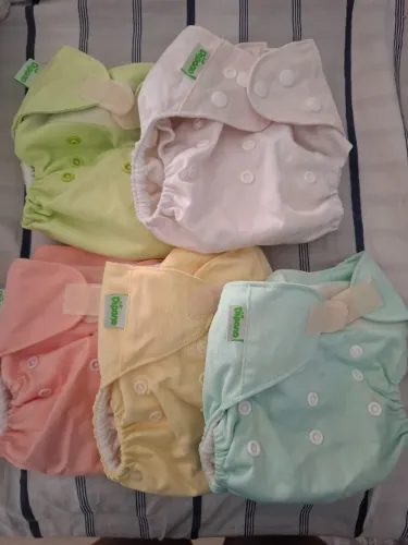 Fralda Ecológica Reutilizável Marca Dipano - Tam Unico - Kit 5un