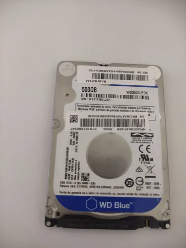 HD sata de 500 GB de notebook
