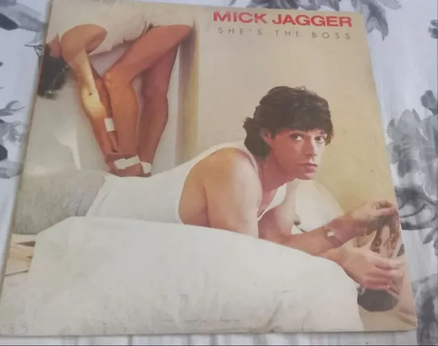 LP disco vinil Mick jagger - she's the boss rolling stones rock internacional radiola som