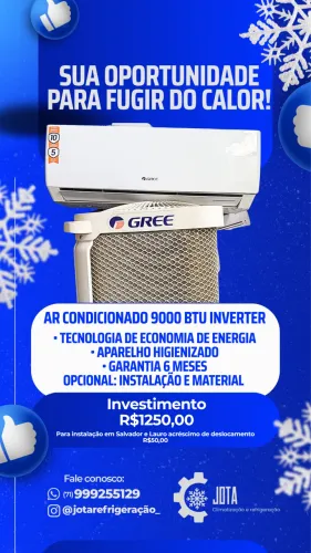 Ar condicionado 9000 btus INVERTER Gree