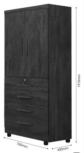 Guarda roupa New Maia - 2 portas