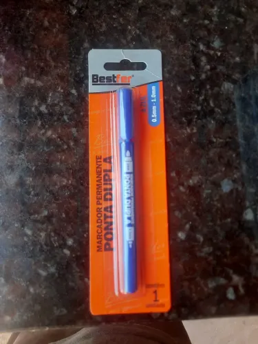Marcador permanente ponta dupla