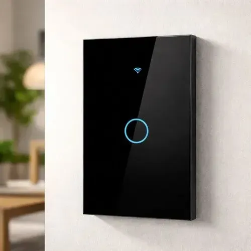 Interruptor Inteligente Touch Black Wi-Fi 1 Botão - (Novo/Lacrado)