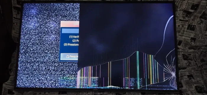 TV Samsung 50 pol UN50KU6000GXZD Retirar peças 