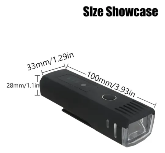 Luz Led Bike 1000lm, Sensor De Carregamento Usb