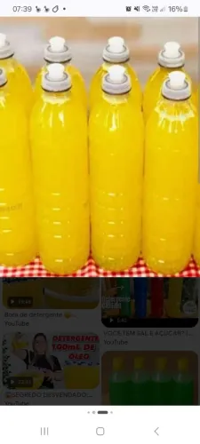 Detergente  caseiro 