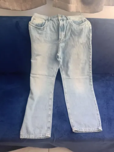 Calça Jeans Masculina Semi Nova Azul Clara