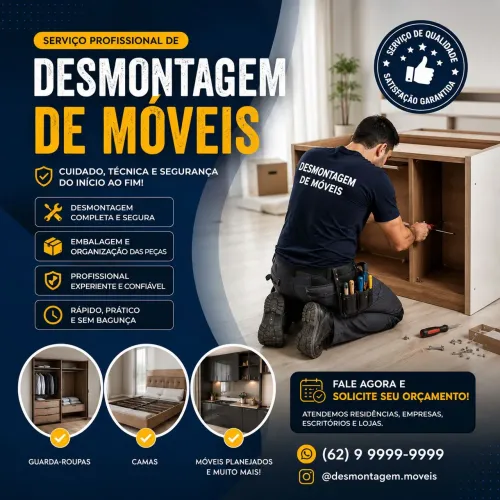 Desmontagem de móveis e frete em geral