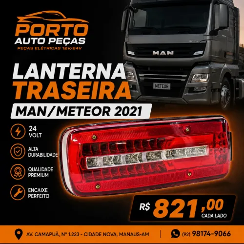 Lanterna traseira man meteor