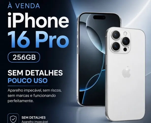 iPhone 16 Pro 256Gb Impecável 