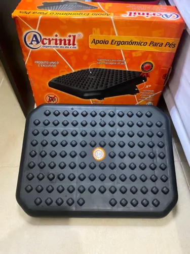 Apoio Ergonômico Pés Ajustável Suporta Até 100kg 850 Acrinil