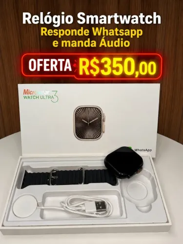 Relógio Smartwatch Responde Whatsapp e faz ligações e muito mais
