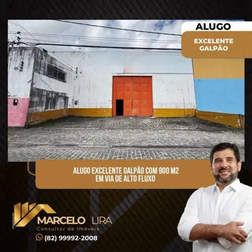 ALUGO GALPÃO COM 900 m² EM VIA DE ALTO FLUXO