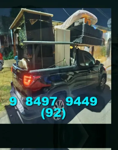 frete para bairros como: Nossa Senhora das Graças, Aleixo e Centro! transporte eficiente!