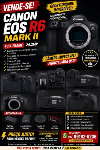 Câmera Canon R6 Marck II