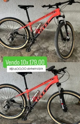Bicicleta GTI aro 29 <br>Freio hidráulico<br>Garfo com trava