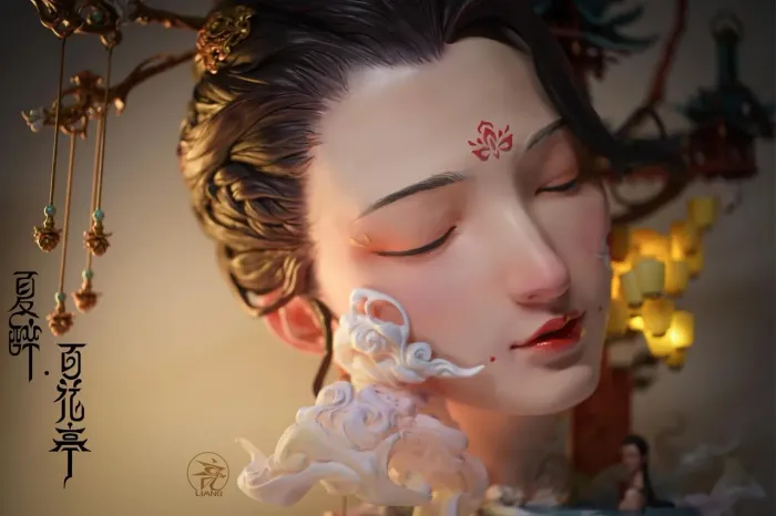 SUMMER DRUNKEN BEAUTY - FLOWERY PAVILION  Yuan Xing Liang | Limited Edition | Art Statue