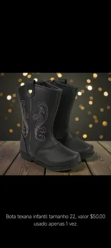 Bota texana infantil