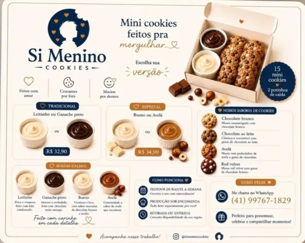 ? SI MENINO,NÃO É APENAS UM COOKIE. É UMA EXPERIÊNCIA QUE DERRETE NA BOCA! ?
