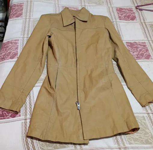 Jaqueta de couro feminino