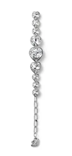 Pulseira Swarovski corações cristais