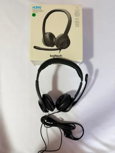 Headset Logitech H390 USB - Preto