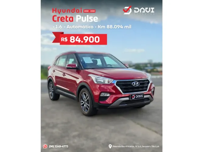 Hyundai Creta Pulse 1.6 16V Flex Aut. 2018