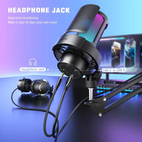 Microfone Gamer Fifine A8T