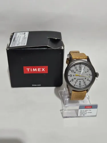 Relogio Timex Expedition Scout 40mm Pulseira Couro Marrom