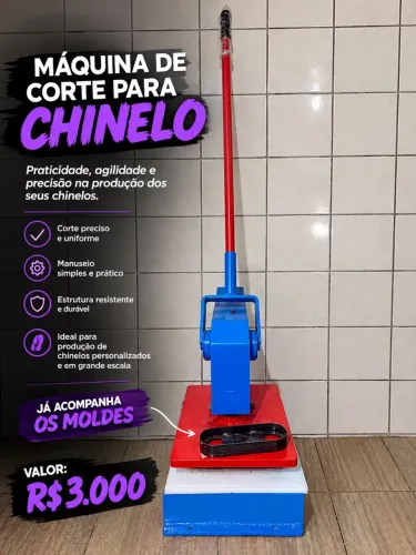 Máquina de corte chinelo