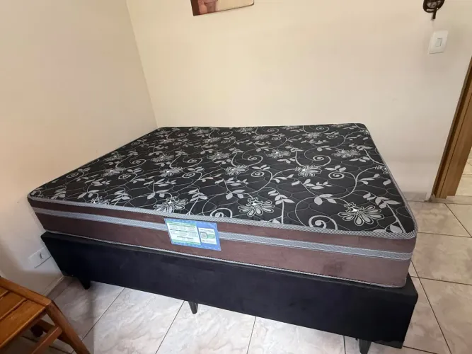 Cama Box Casal + Colchão Casal
