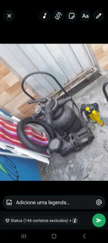Bomba e filtro de piscina