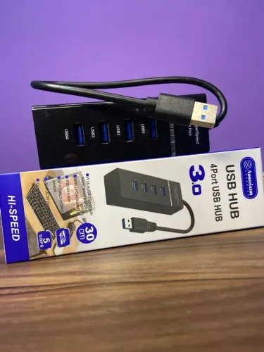 Hub Usb 3.0 Quatro Portas 5 Gbps Multifuncional Portátil 1 - Aoweixun