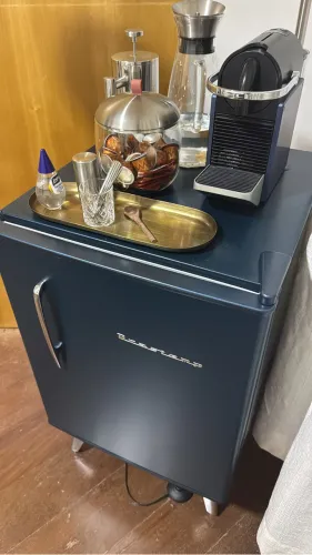 Frigobar Brastemp Azul Petróleo Zero