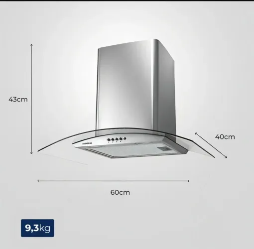 Coifa Nova Mondial 110w - 60cm - Cf60-01