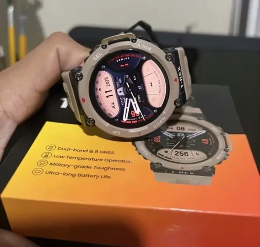 Relógio Inteligente Amazfit T-rex 2 (caqui) (Usado)