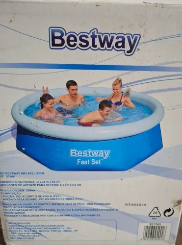 Piscina Bestway 2300L Com Cobertura