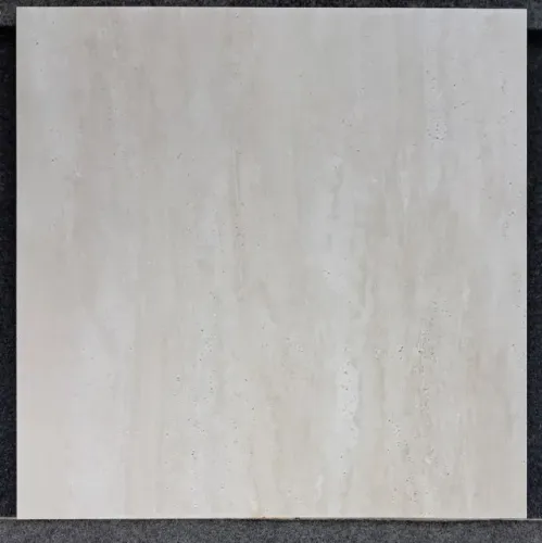 Porcelanato acetinado 91x91 "Travertino suave" - R$68,90 o m². 