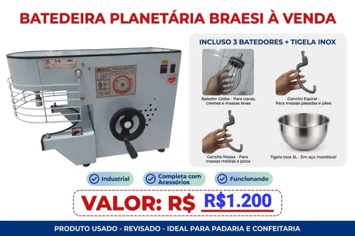 BATEDEIRA PLANETÁRIA BRAESI À VENDA