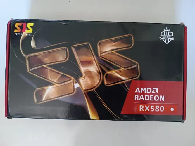Placa de video AMD RX 580 com defeito