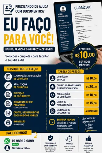 Currículos e Serviços de Documentos