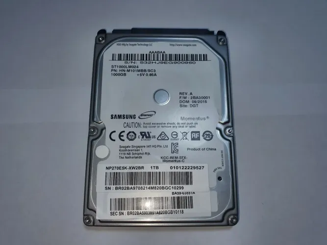 HD Notebook 1TB 2.5 SATA Seagate Samsung Momentus ST1000LM024