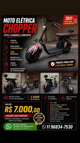 Moto Elétrica 2000W 