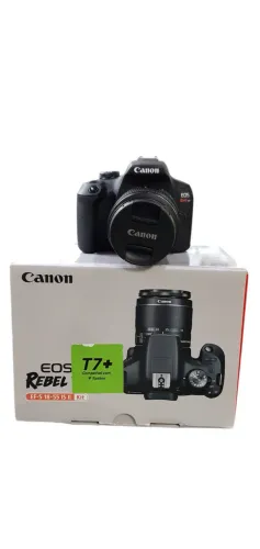 Canon T7+ kit 18-55 nova com garantia 