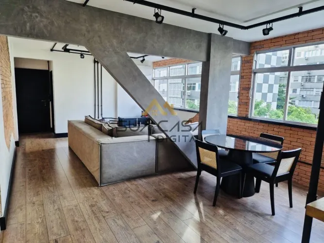 Apartamento no, Leblon Estilo Industrial, andar alto totalmente reformado REF: AP20318