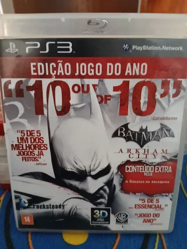 Jogo Ps3 Batman Aekan City Mídia Física