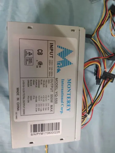 FONTE 550 WATTS CPU
