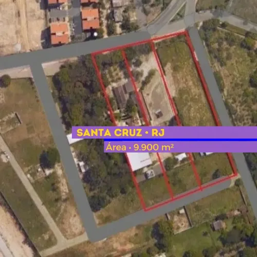 Área Plana de 9.900 m² em Santa Cruz Rio de Janeiro