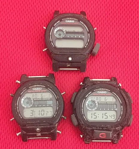 Lote 3 relógios Casio G-shock DW-9052